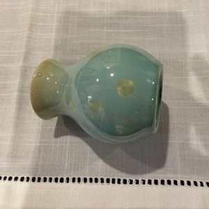 Blue mini vase in bone china